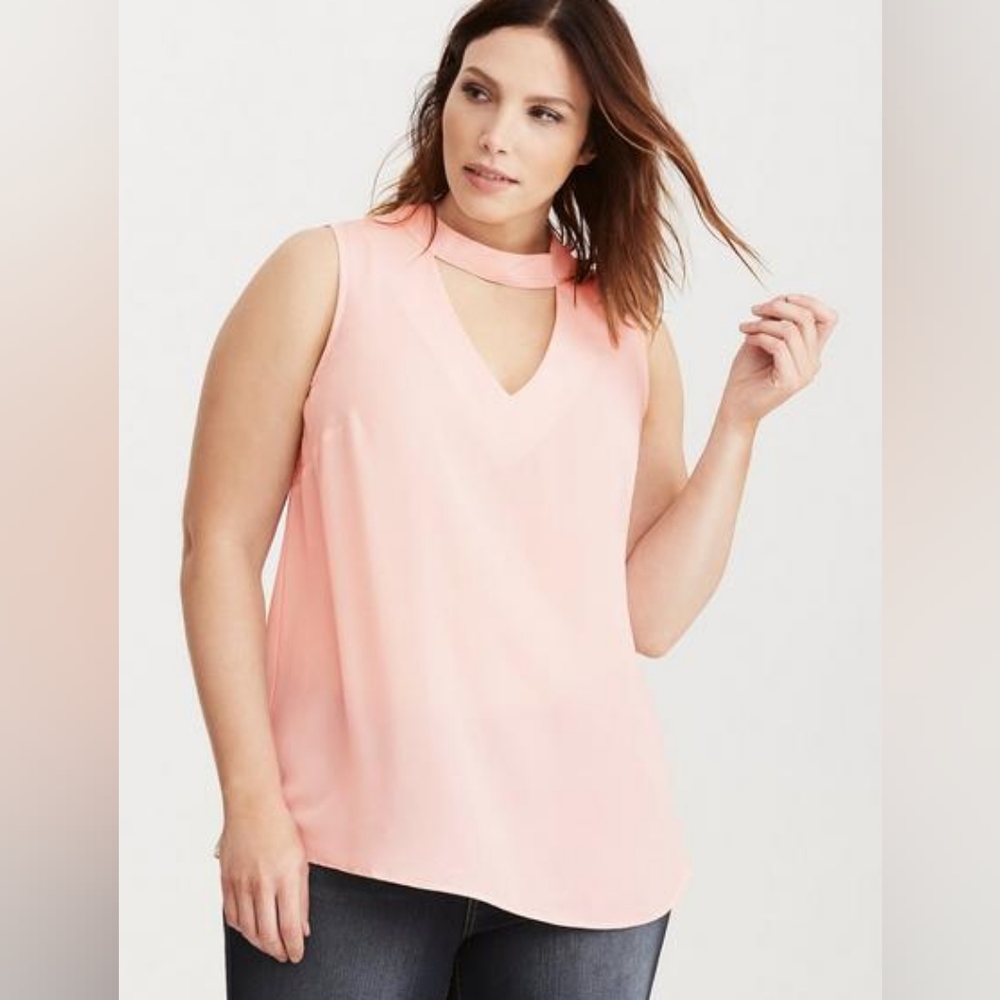 NWT Torrid Mock Neck Keyhole Tank Top, sz 3X